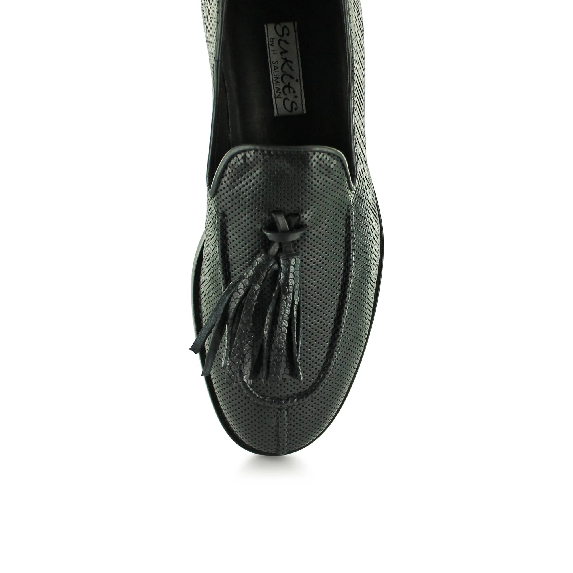 16/721 - Black Tassle Loafer