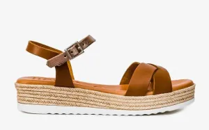 5016 Espadrille Wedge Tan