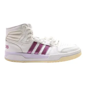 ADIDAS High Top Trainers White Leather Womens UK 9.5