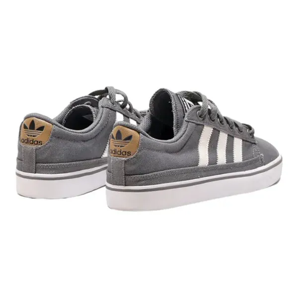 ADIDAS Low Top Trainers Grey Canvas Womens UK 6