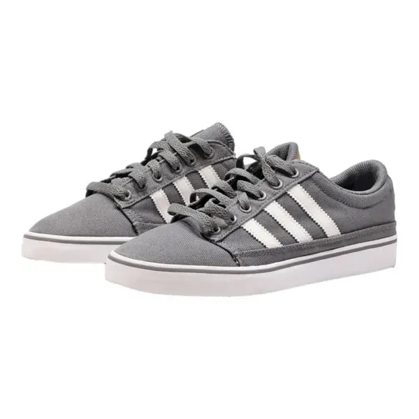 ADIDAS Low Top Trainers Grey Canvas Womens UK 6