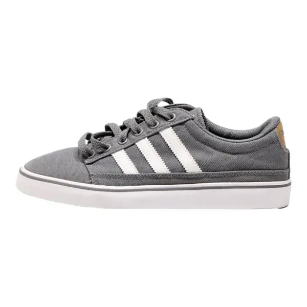 ADIDAS Low Top Trainers Grey Canvas Womens UK 6