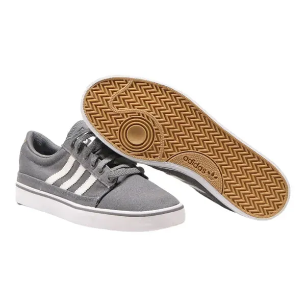 ADIDAS Low Top Trainers Grey Canvas Womens UK 6