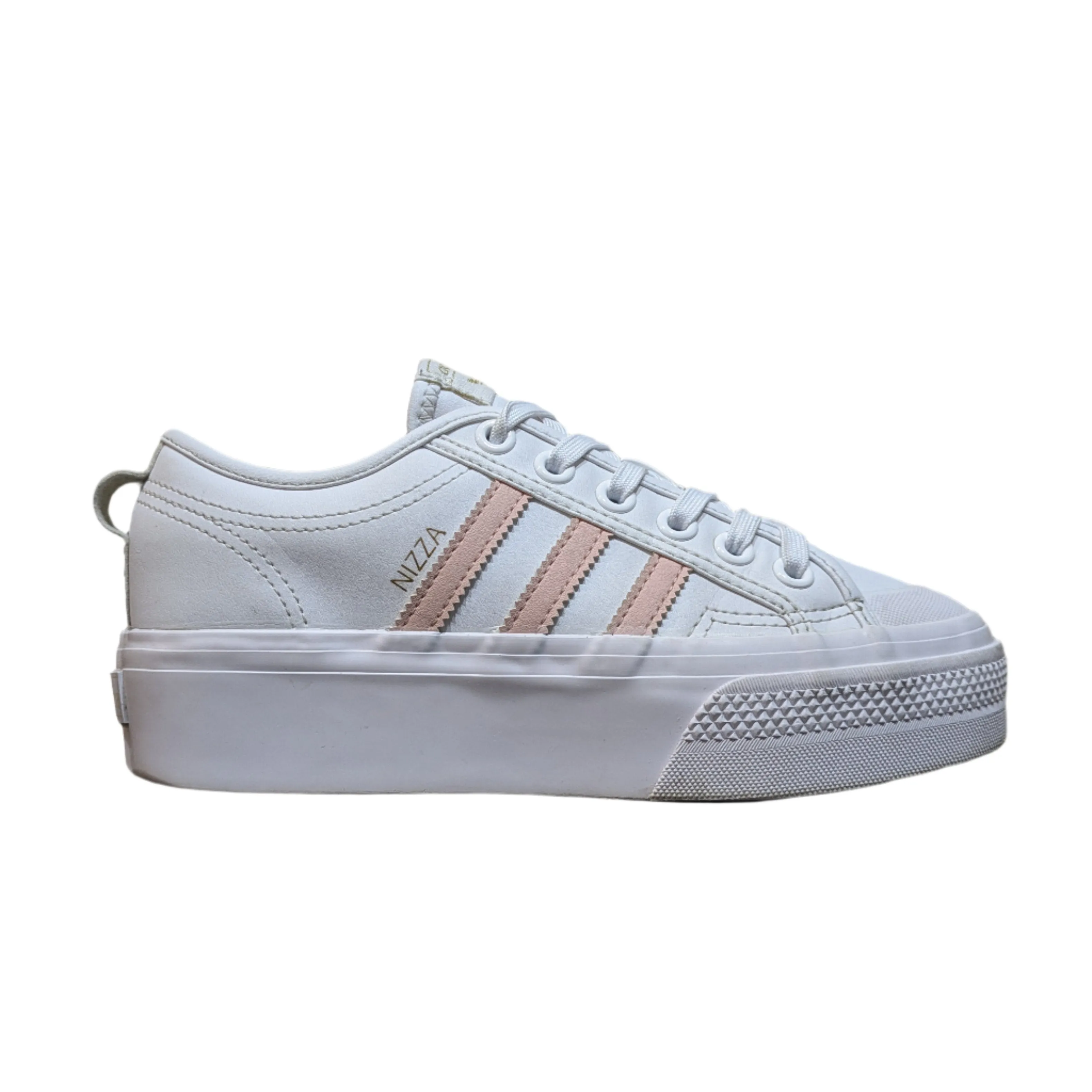 adidas Nizza Platform Shoes in Cloud White/Clear Pink (UK 5, EU 38, US 7)