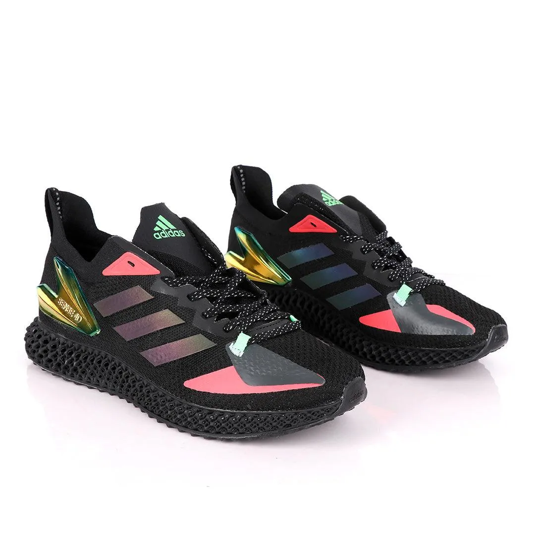 Adidas Originals Consortium Sense 4D Black And Maceron Sneakers