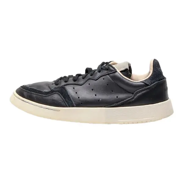 ADIDAS Supercourt Sneaker Trainers Black Leather Mens UK 6.5