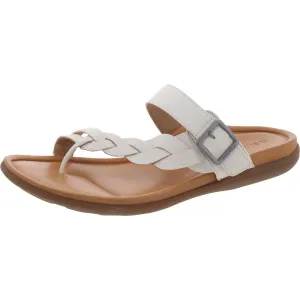 Aetrex Womens Selena Leather Adjustable Slide Sandals