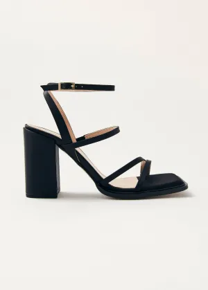 Alexa Silky Sandals - Black