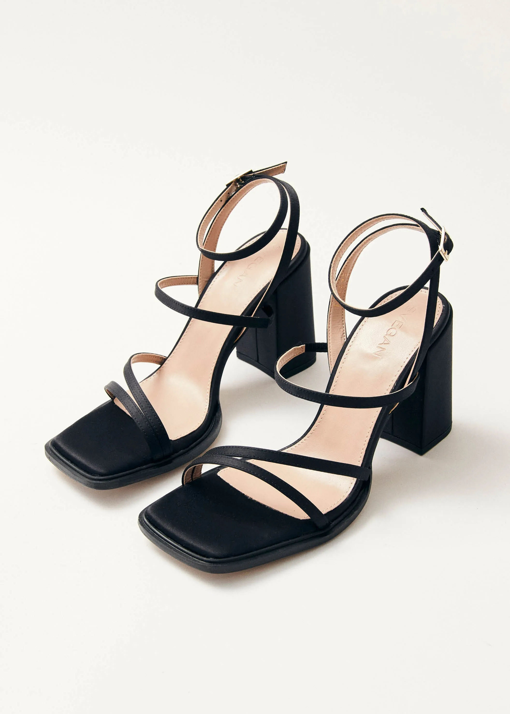 Alexa Silky Sandals - Black