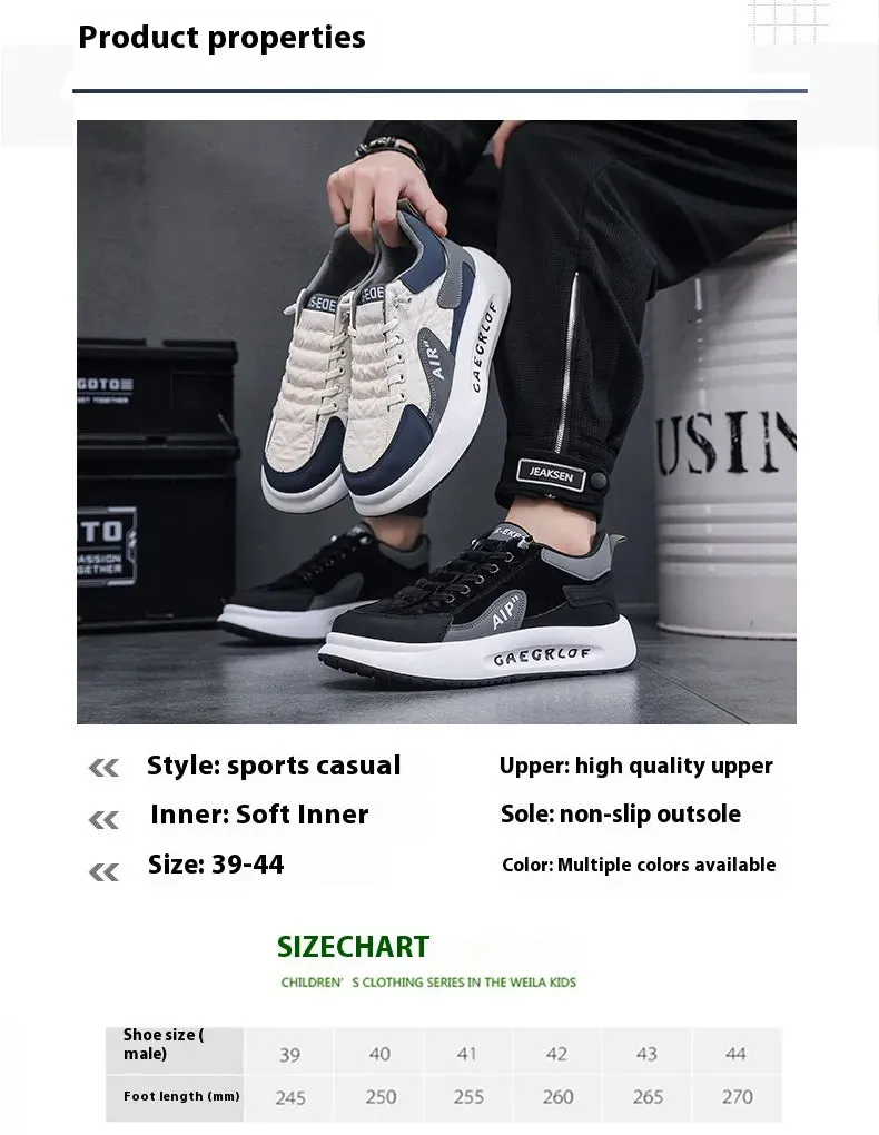 All-Match Platform Height Increasing Sports Trendy Casual Men's Shoes