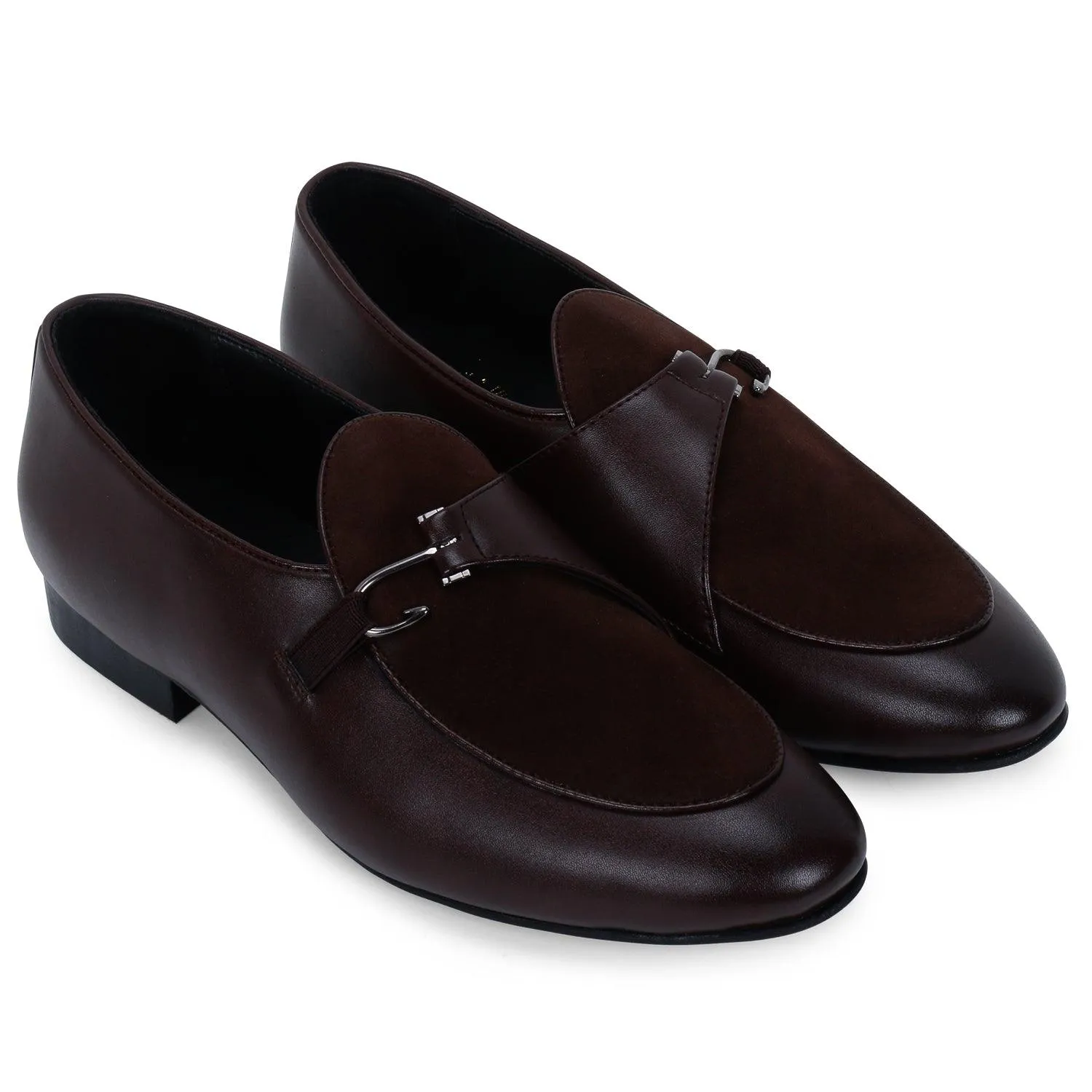 Anchor Brown  Buckle Loafers.