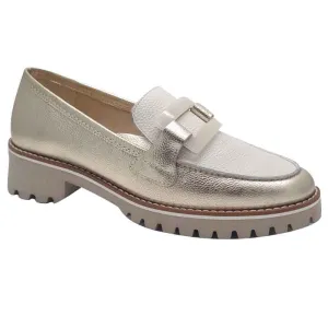 Ara Womens Gold Kent Loafers 12-31245-09