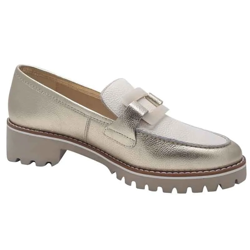 Ara Womens Gold Kent Loafers 12-31245-09