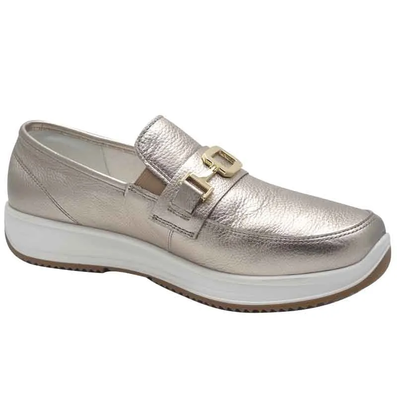 Ara Womens Gold Osaka Loafers 12-25528-08