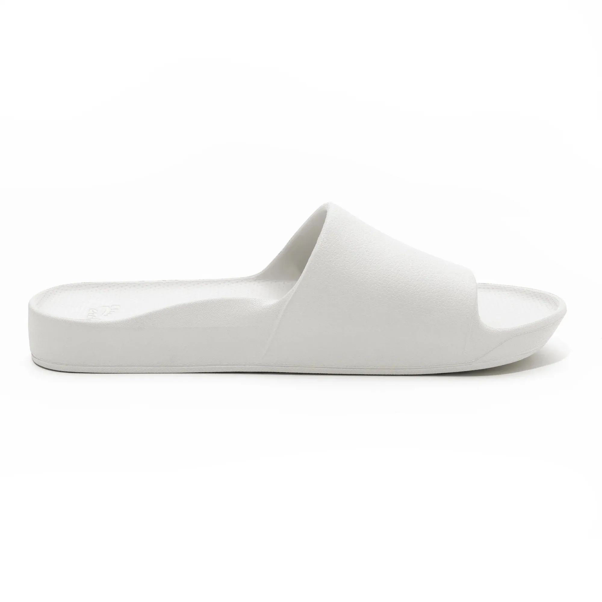 Archies Arch Support Slides in White