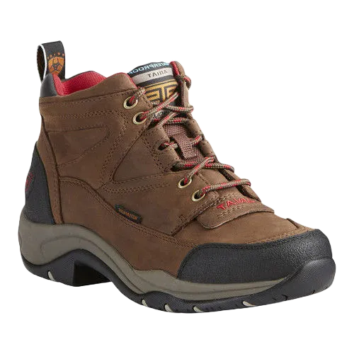 Ariat Ladies Terrain Waterproof Brown Lace-Up Boots 10021493