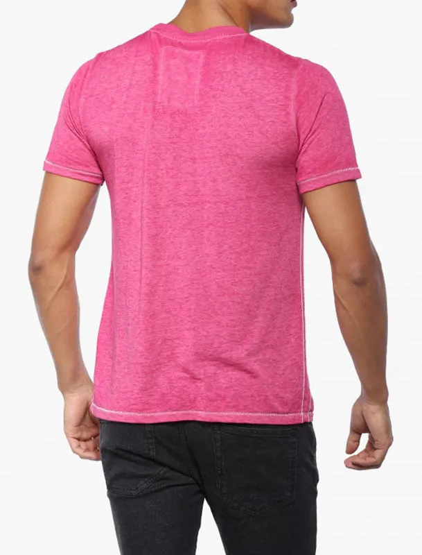 Auburn Point Burnout T-Shirt in Pink Rose - Tokyo Laundry