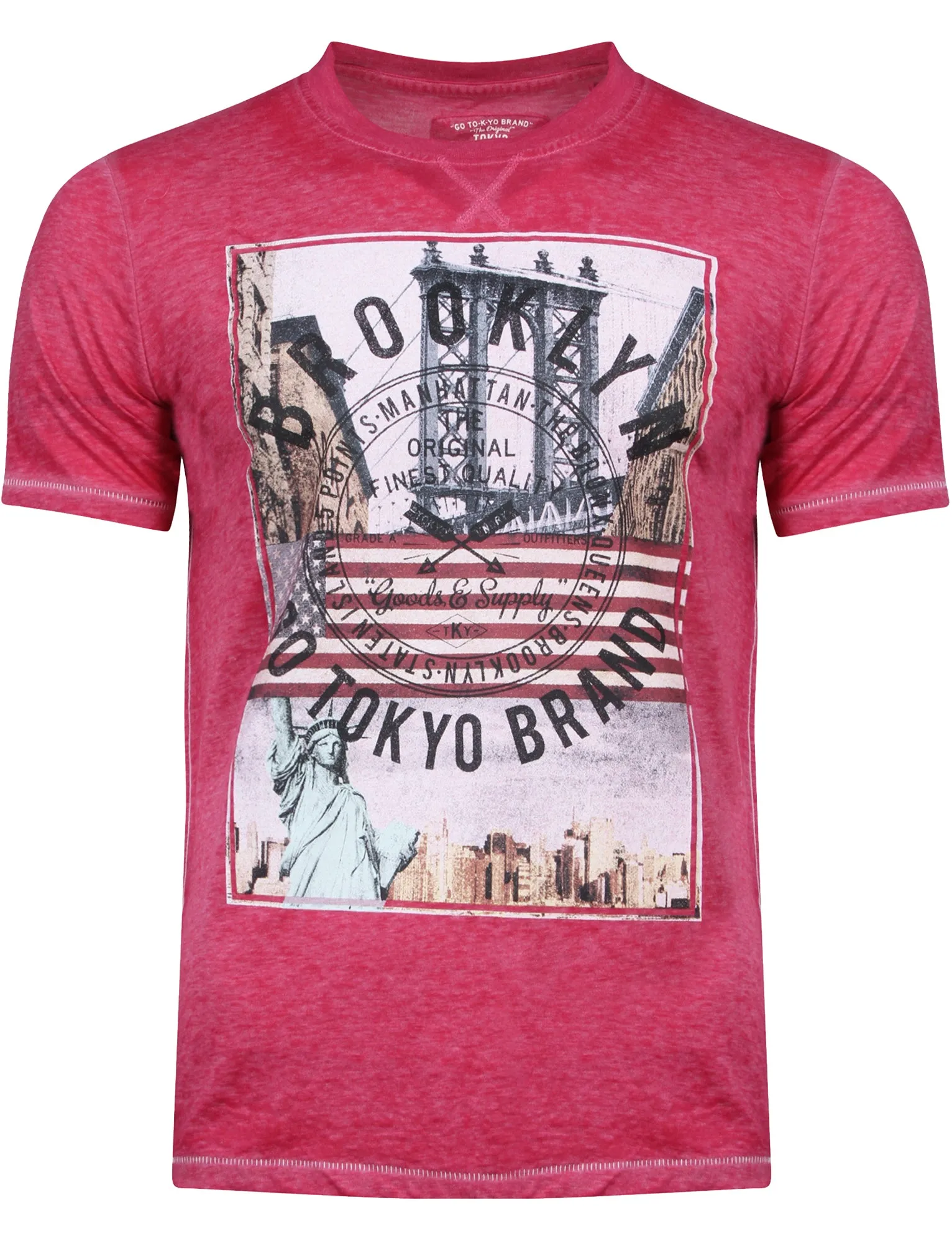 Auburn Point Burnout T-Shirt in Pink Rose - Tokyo Laundry