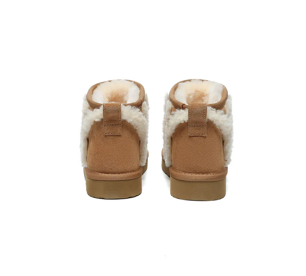 AUSTRALIAN SHEPHERD® UGG Boots Sheepskin Wool Shearling Lined Ankle Ultra Mini Darby