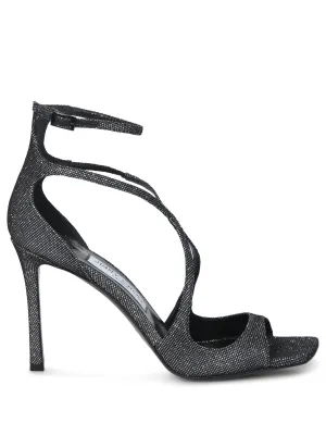 Azia 95 Glitter Cosmo Black Sandals