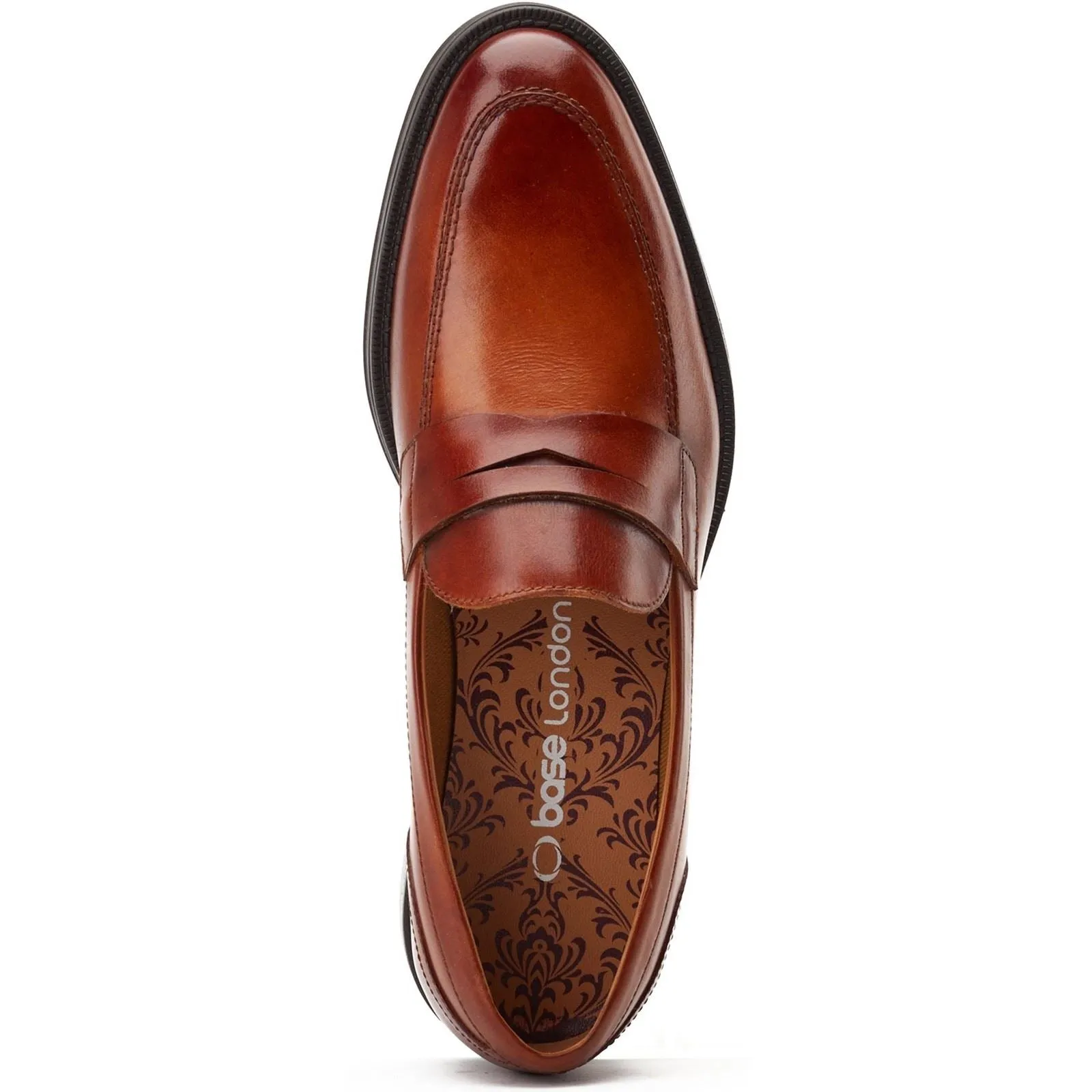 Base London Kennedy Slip On Leather Loafers