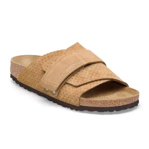 Birkenstock Kyoto Narrow Slide Sandal (Women) - Dotted New Beige Suede