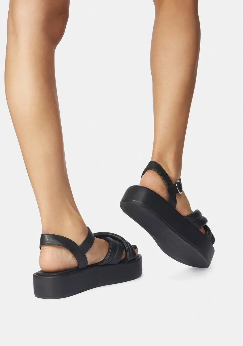 Black Kelsi Sandals