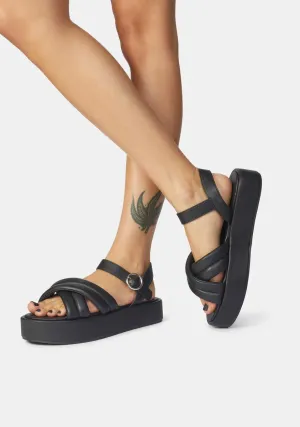 Black Kelsi Sandals