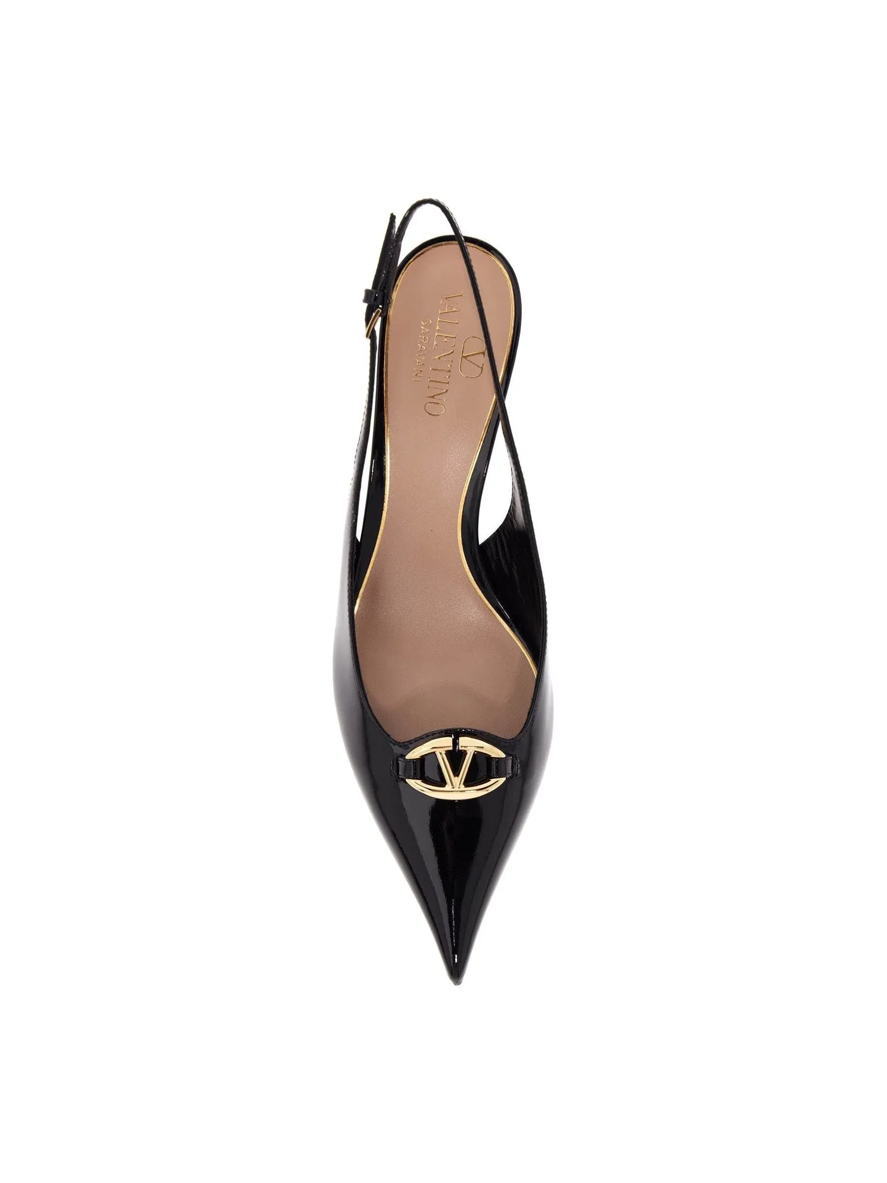 Bold Edition Patent Slingback Pumps