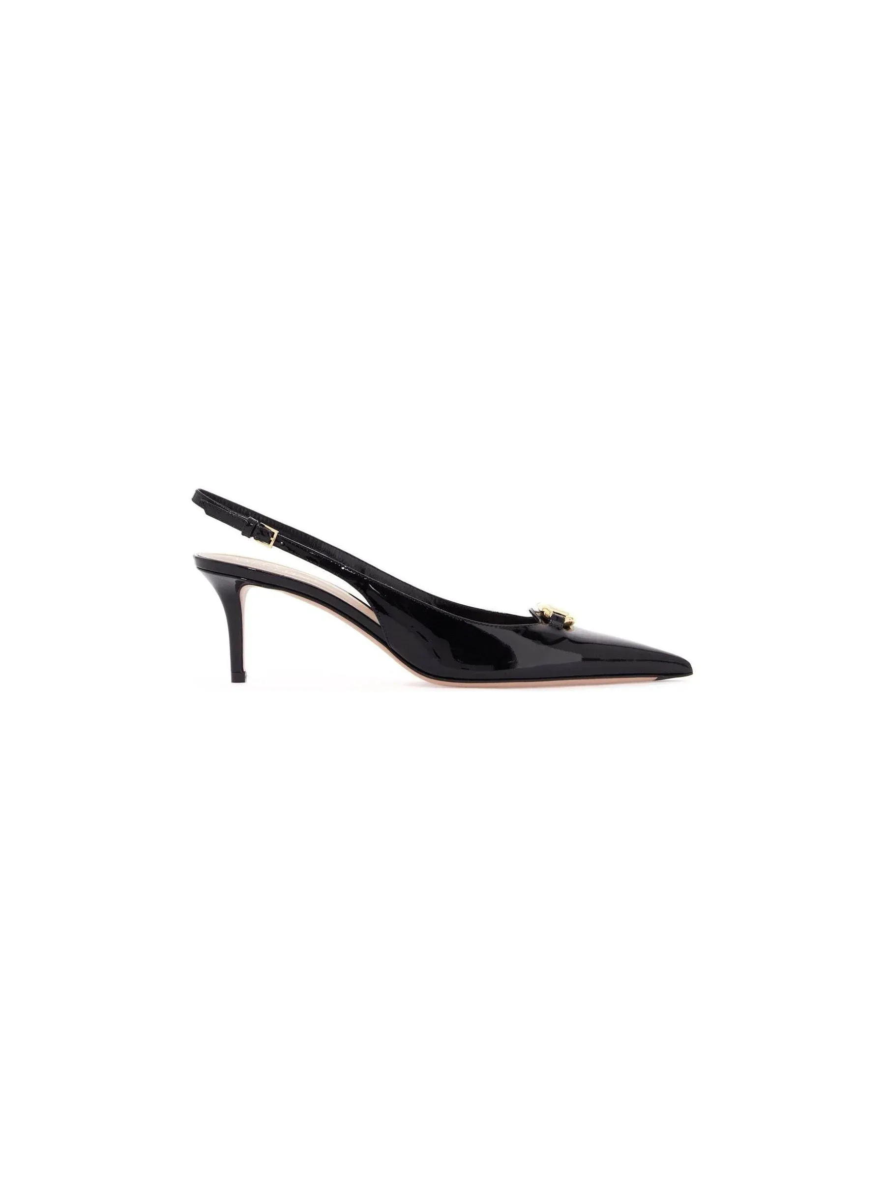 Bold Edition Patent Slingback Pumps