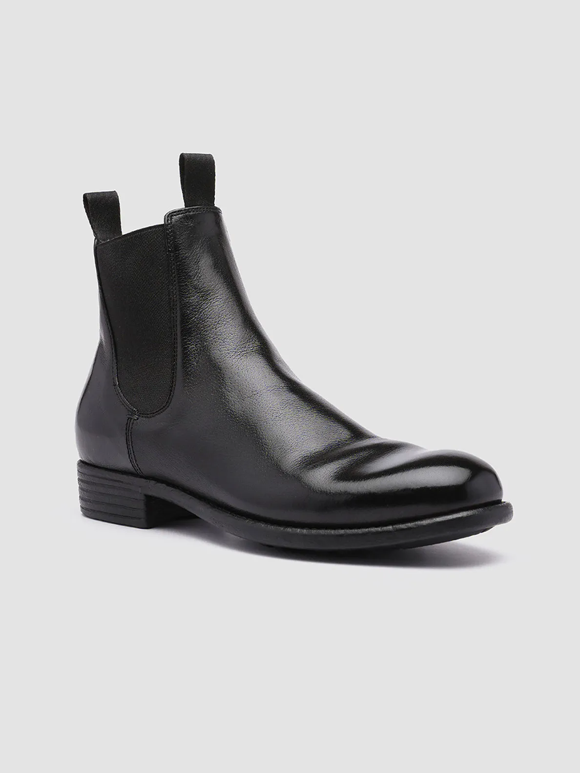 CALIXTE 004 - Black Leather Chelsea Boots