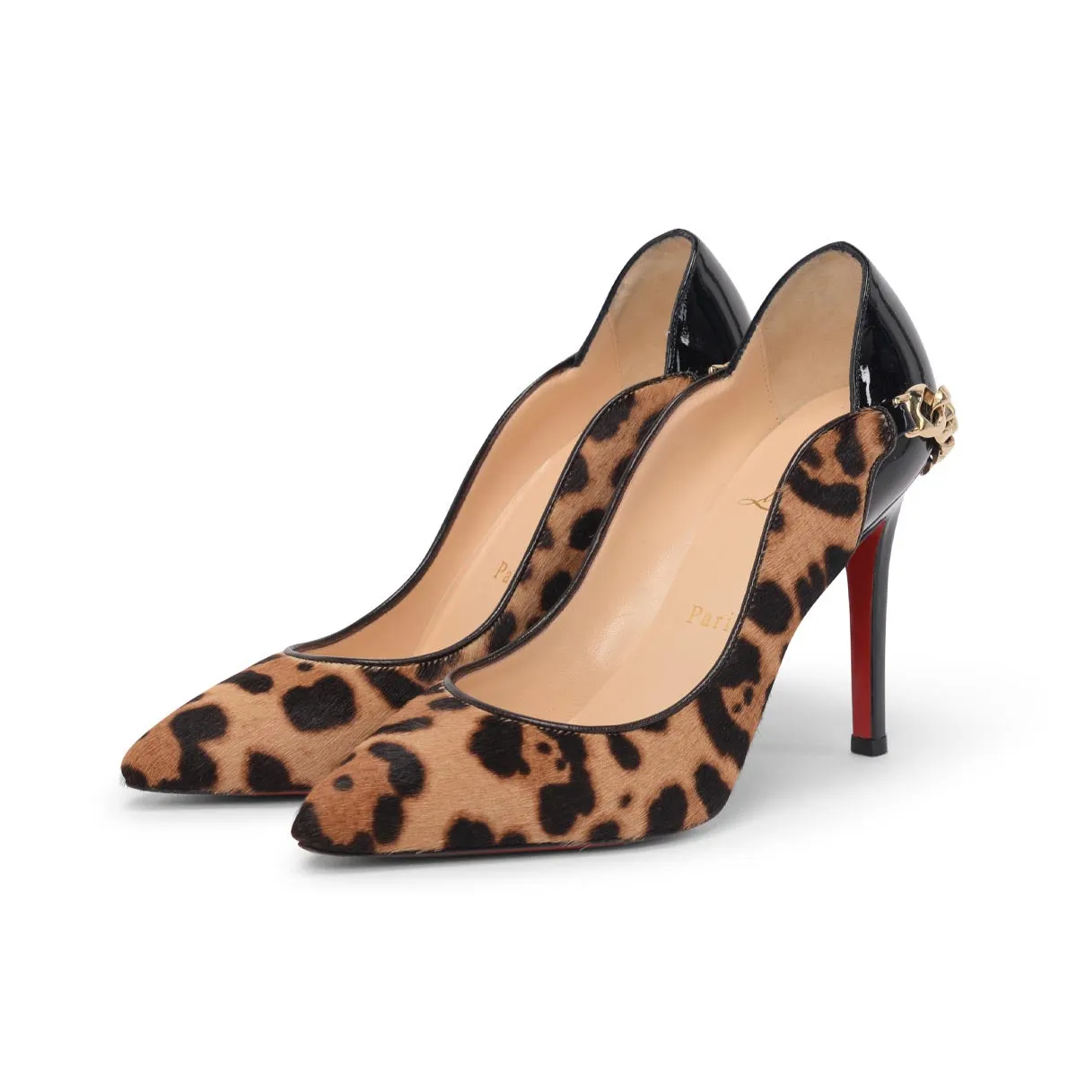 Christian Louboutin Leopard Calf Hair Dorepi Pumps