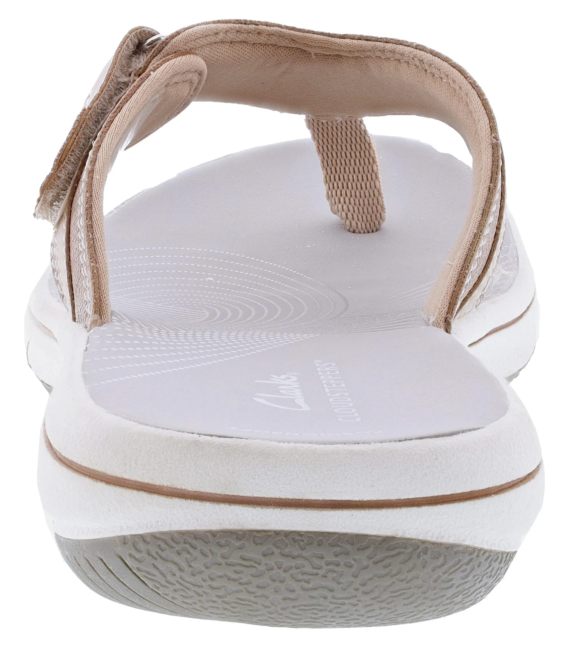 Clarks Women's Breeze Sea Adjustable Strap Comfort Flip Flops