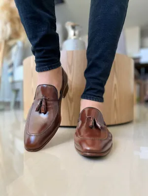 Classic Brown Leather Loafers