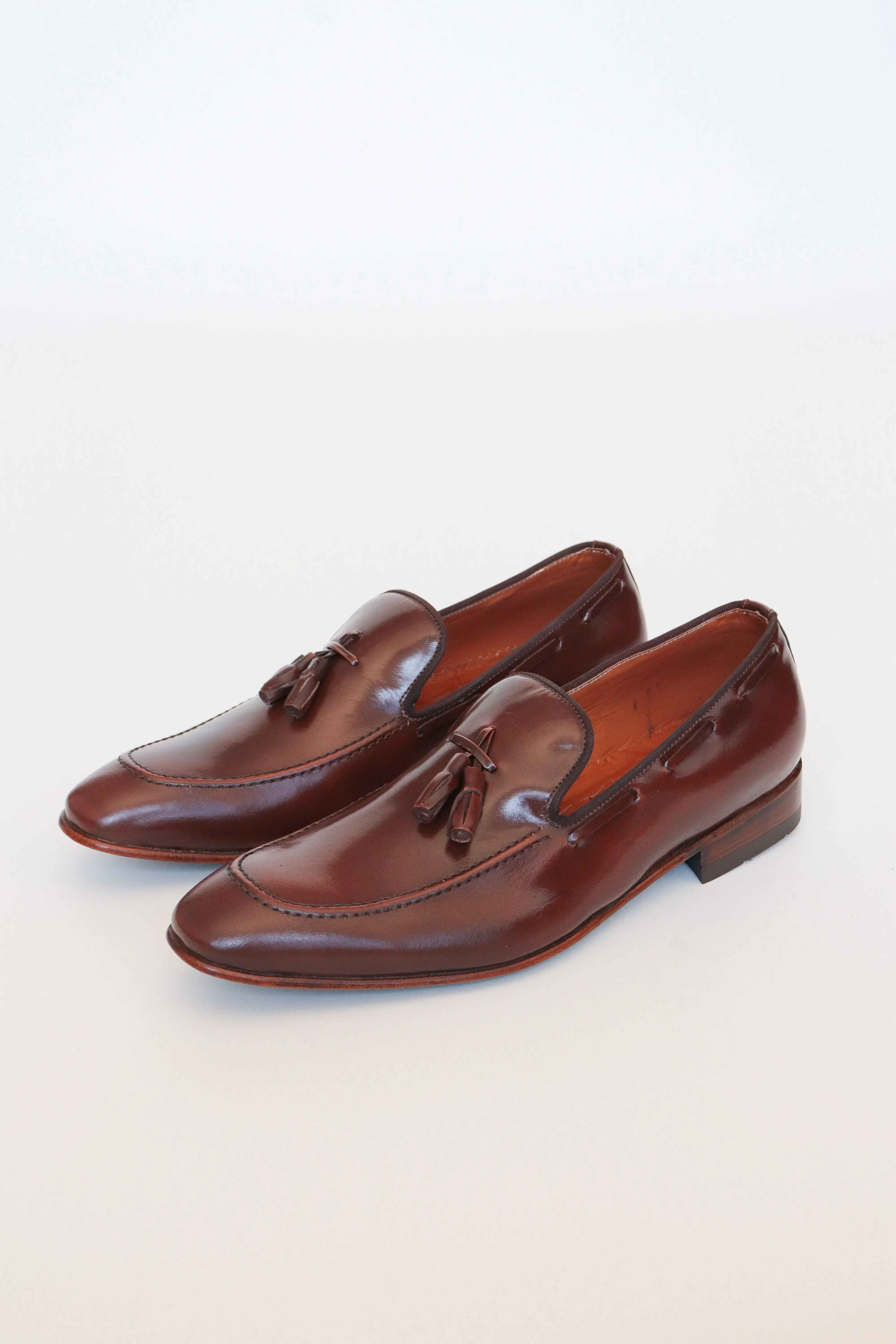 Classic Brown Leather Loafers