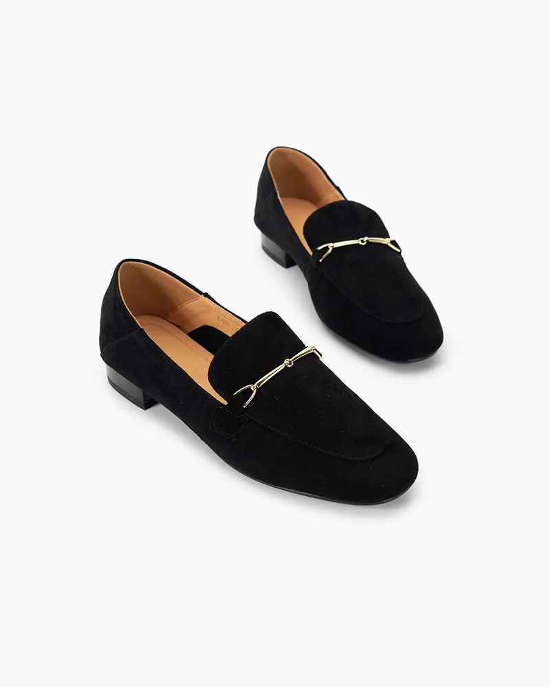 Classic Elegance Suede Slip-On Loafers