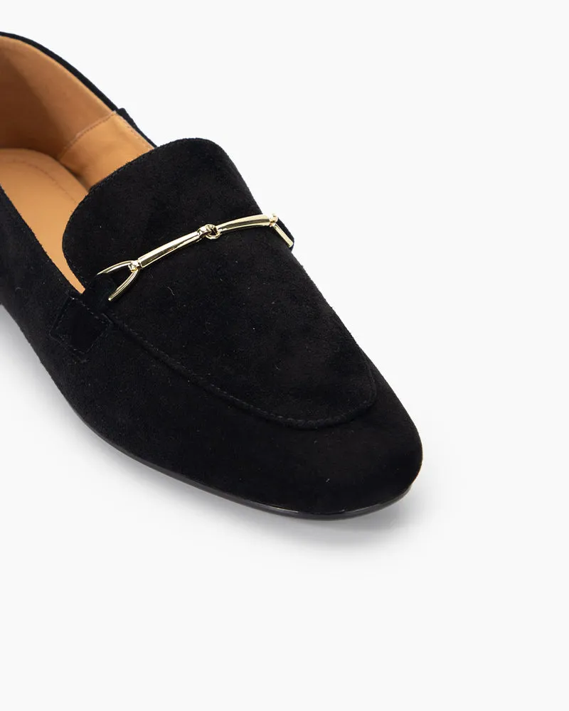 Classic Elegance Suede Slip-On Loafers