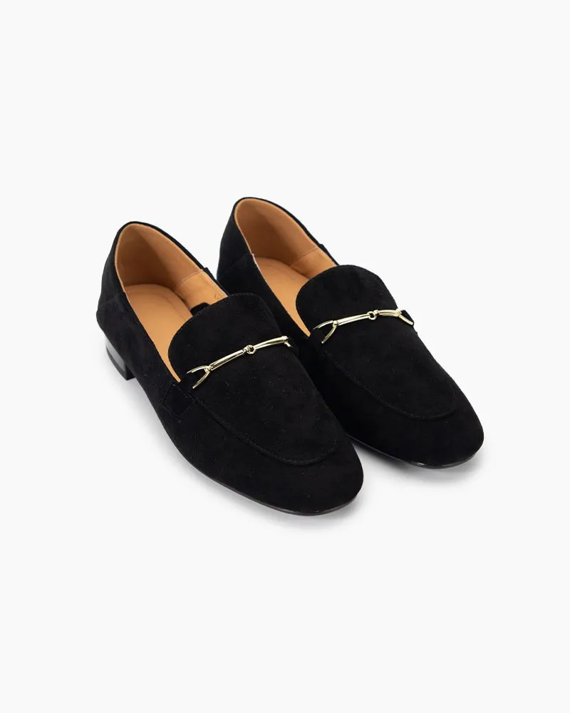 Classic Elegance Suede Slip-On Loafers