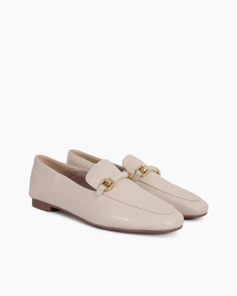 Comfortable Penny Round Toe Leather Flat Loafers