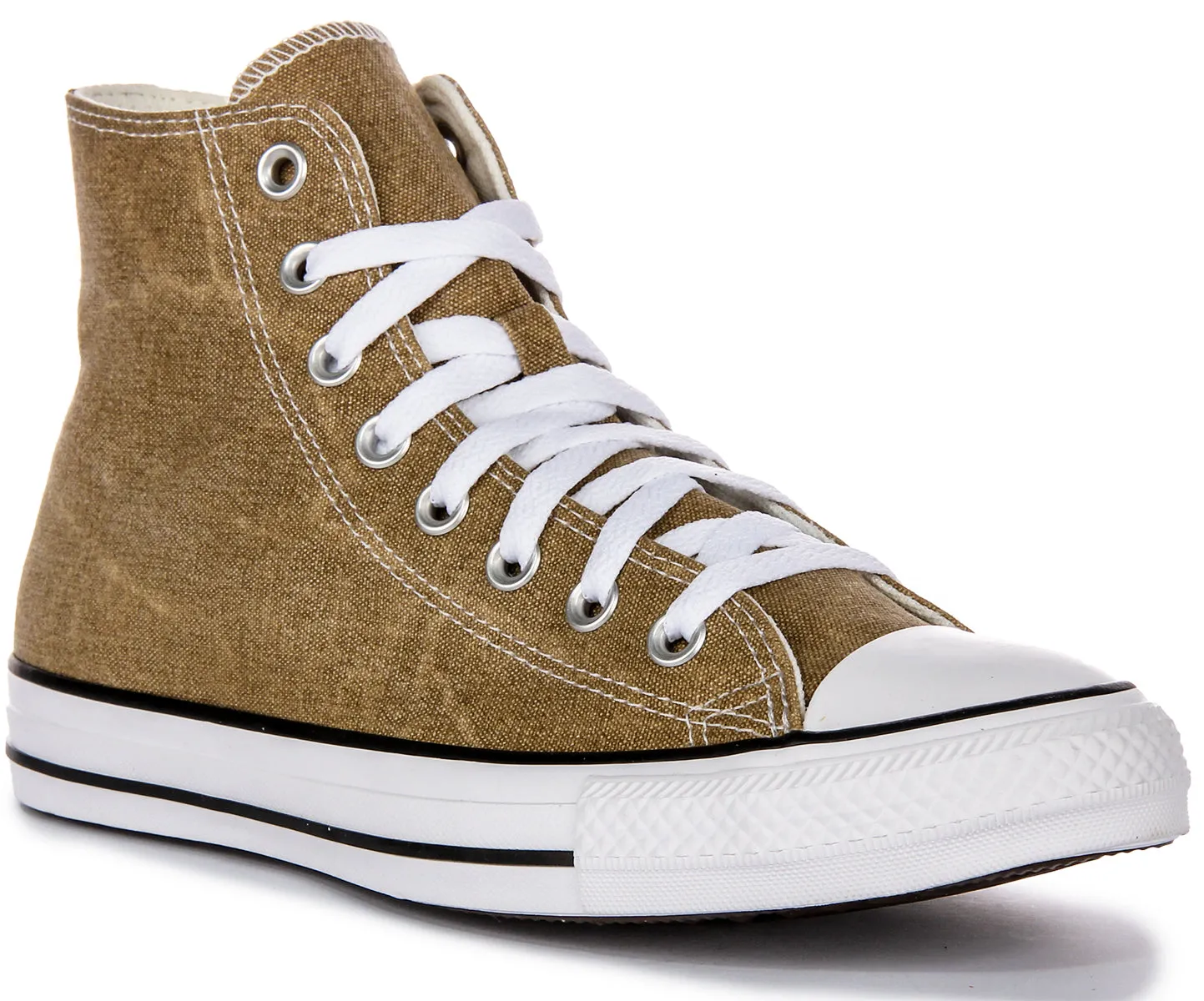 Converse All Star Hi A07456C In Light Brown Washed