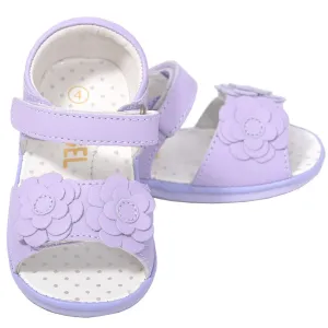 Cute Lilac Flower Strap Spring Sandals Baby Girls 1-Toddler 7