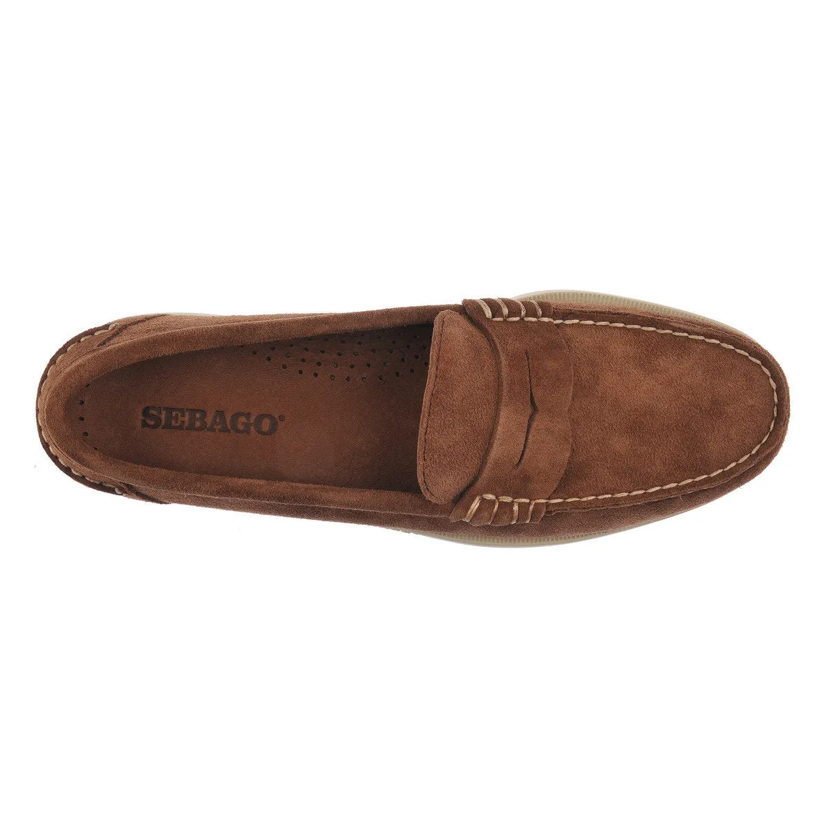 Dark Brown Dan Boat Flesh Out Suede Loafers