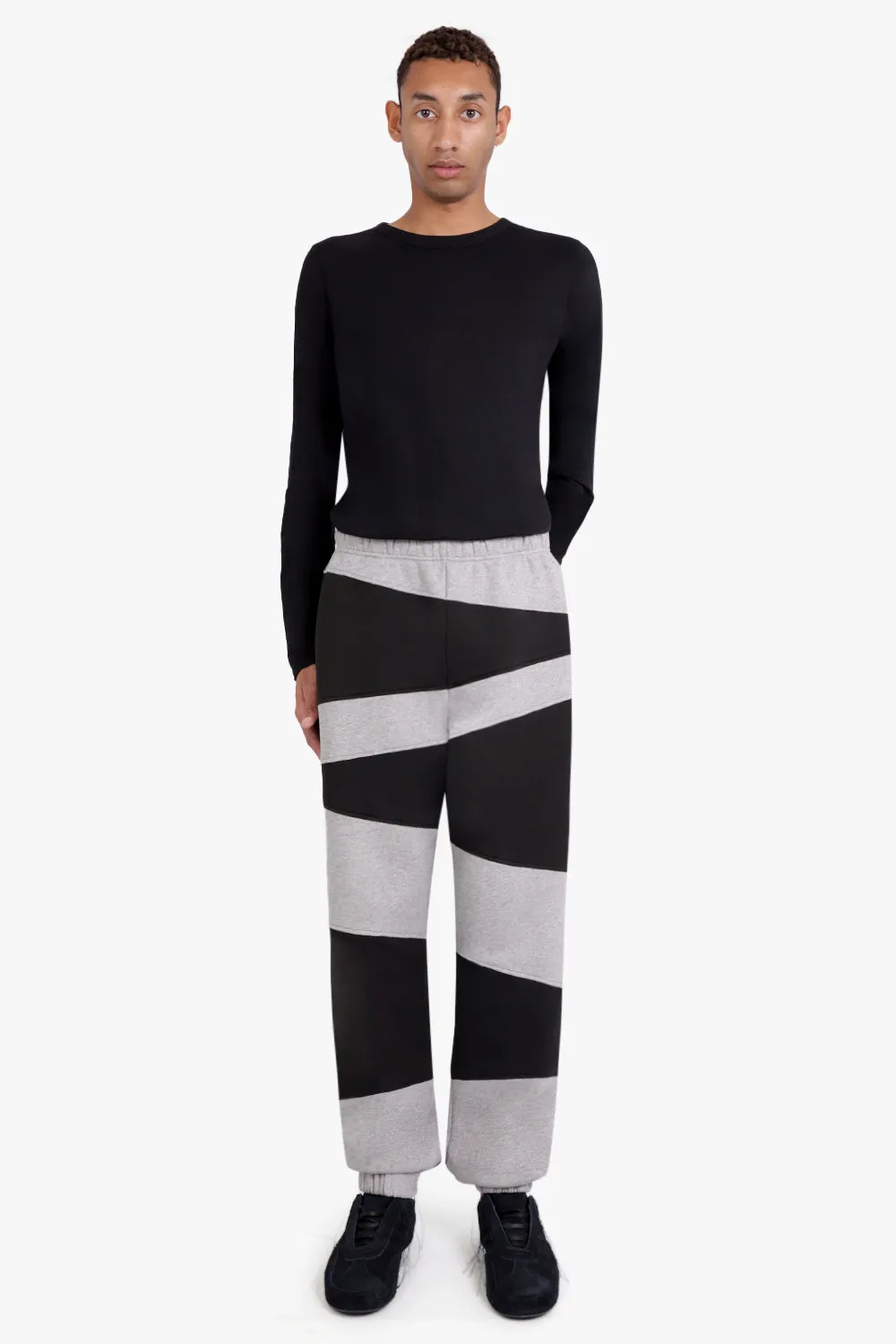 Dazzle Stripe Jog Pant | Black