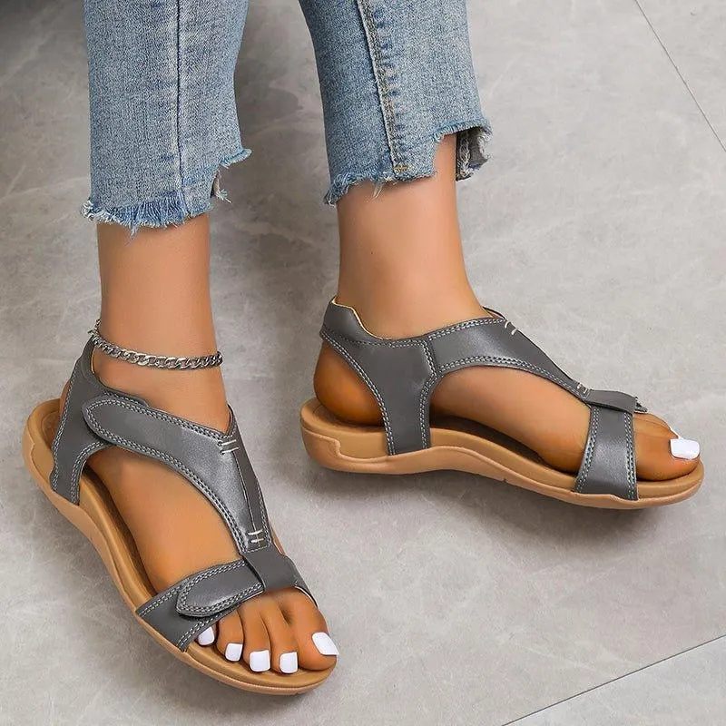 Edema Shoes - Women's Velcro Strap Sandals for Swollen Feet