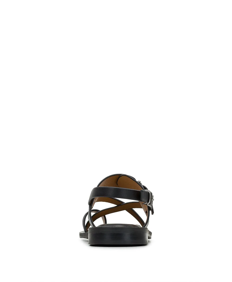 Fidella Sandals - Vegetable Tanned Leather — Black