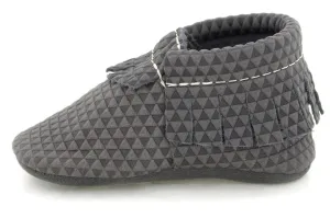 Freshly Picked Grey Triangle Soft Sole Moccassins