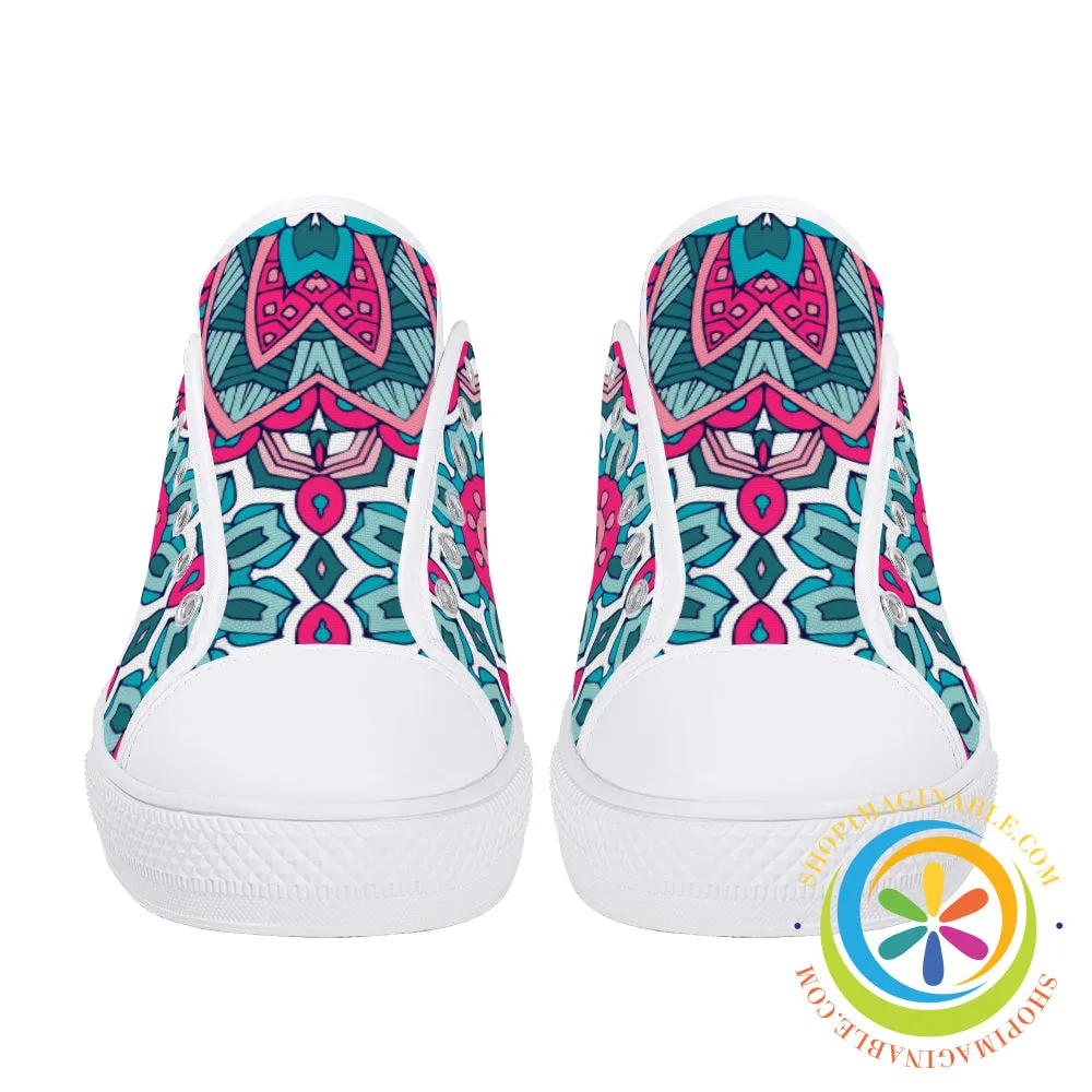 Fun Creative Abstract Ladies Low Top Canvas Shoes