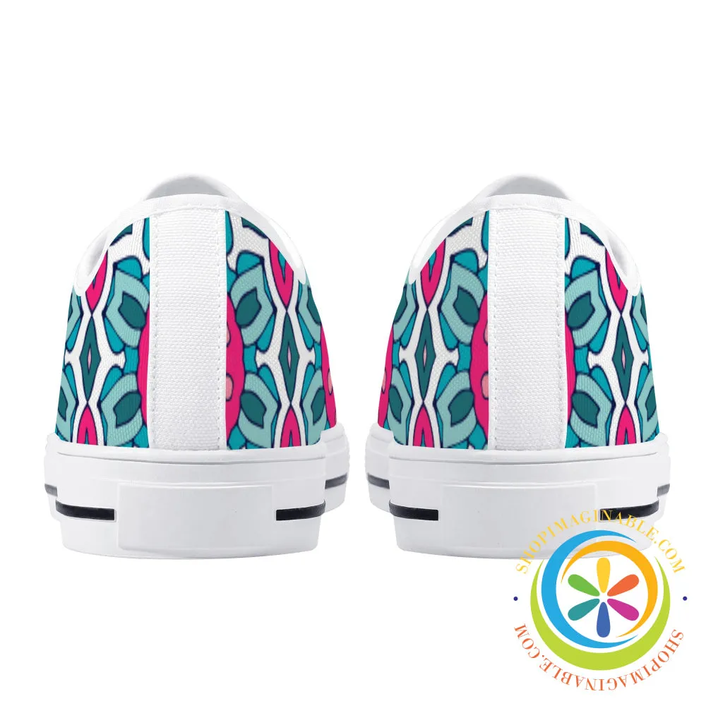 Fun Creative Abstract Ladies Low Top Canvas Shoes