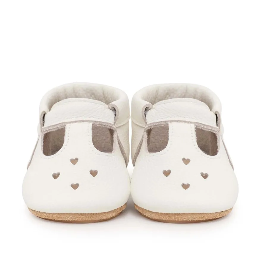 Girls Hard Sole Mary Jane Moccasins