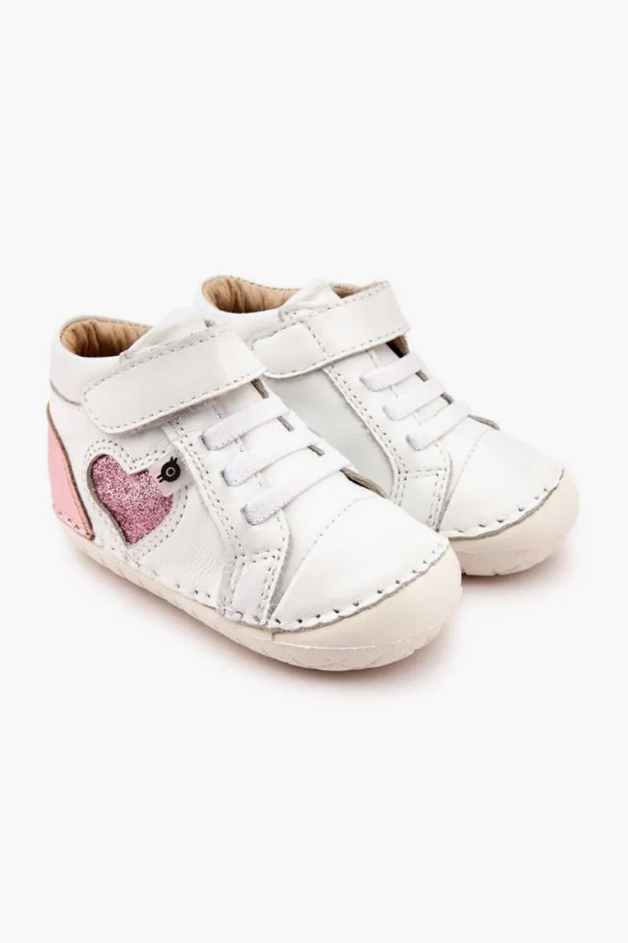 Girls Shoes Old Soles Pave My Heart - Snow Pink